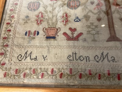 Lot 763 - Georgian needlework sampler