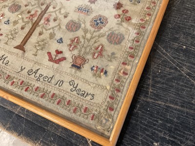 Lot 763 - Georgian needlework sampler