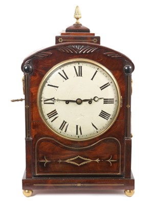 Lot 891 - Regency mahogany bracket clock