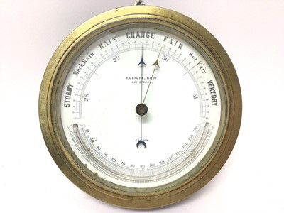 Lot 660 - Victorian  brass cased barometer