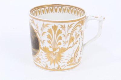 Lot 70 - A Derby coffee can, circa 1815-20. Provenance; Seage Collection