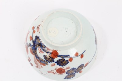 Lot 75 - A Vauxhall round bowl, painted in Chinese Imari style, circa 1760-64