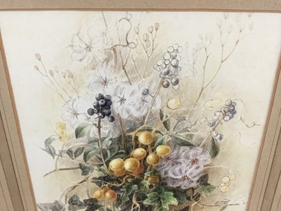 Lot 190 - Claire Dalby, contemporary, watercolour - still life, signed, 
in glazed frame