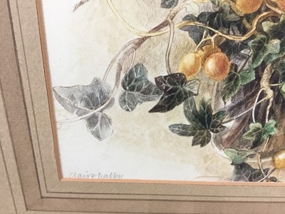 Lot 190 - Claire Dalby, contemporary, watercolour - still life, signed, 
in glazed frame