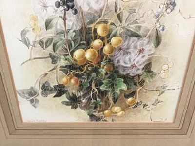 Lot 190 - Claire Dalby, contemporary, watercolour - still life, signed, 
in glazed frame