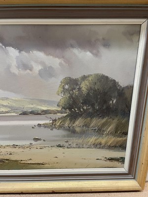 Lot 196 - Arthur Wells, 20th century, oil on canvas - Irish Loch, 
signed framed