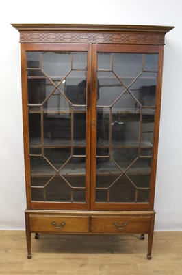 Lot 1410 - 19th century mahogany display cabinet