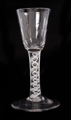 Lot 340 - 18th century opaque twist glass
