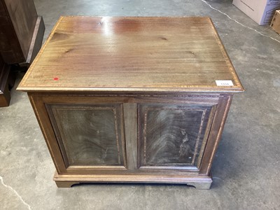 Lot 1334 - Edwardian mahogany commode, of square form