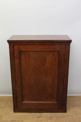 Lot 1363 - 19th century plum pudding mahogany single door cupboard