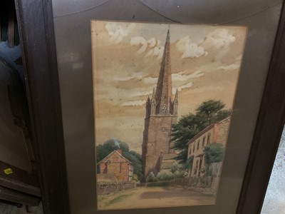 Lot 192 - Large group of late 19th/early 20th century watercolours by J Alsop, depicting Bourneville. (14 framed & 3 un-framed)