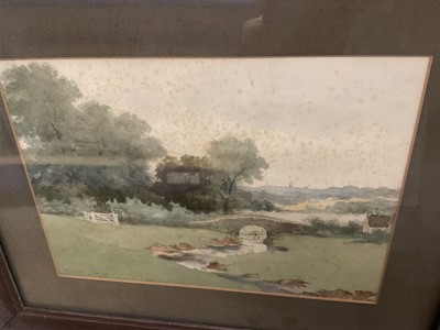 Lot 192 - Large group of late 19th/early 20th century watercolours by J Alsop, depicting Bourneville. (14 framed & 3 un-framed)