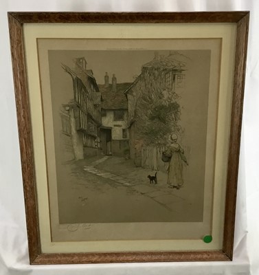 Lot 47 - Cecil Aldin (1870-1935) three signed prints - Mermaid Inn, Rye and others