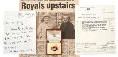 Lot 36 - H.M.Queen Elizabeth The Queen Mother, fine diamond, enamel and gold presentation brooch