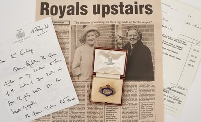 Lot 36 - H.M.Queen Elizabeth The Queen Mother, fine diamond, enamel and gold presentation brooch