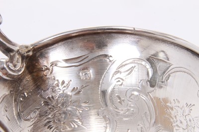 Lot 274 - Late 19th/early 20th century French silver christening cup of baluster form