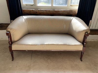 Lot 1200 - Late 19th century mahogany framed sofa