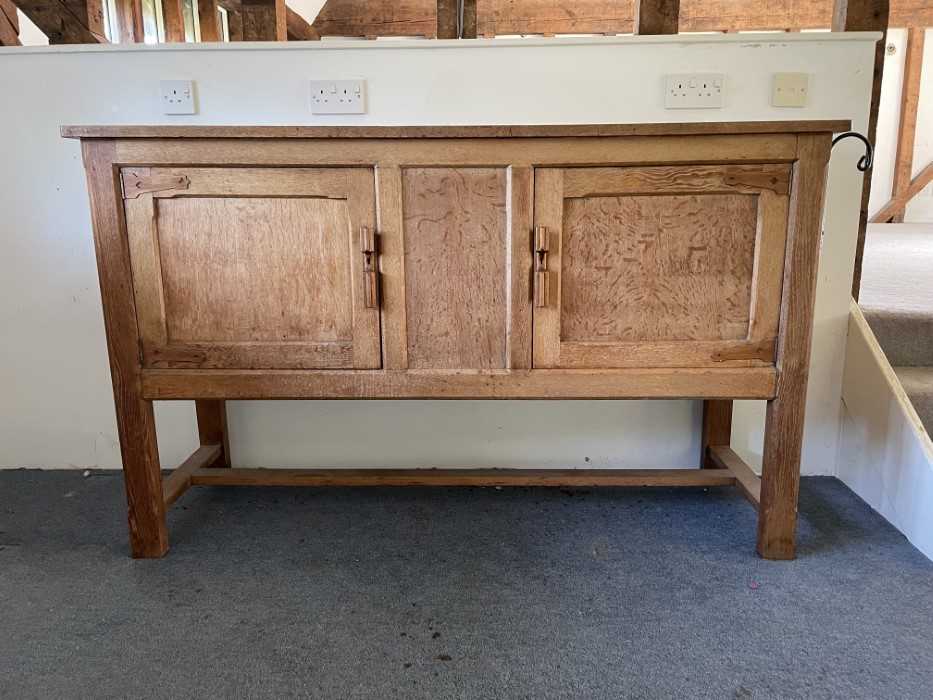 Lot 1225 Arts and Crafts oak sideboard