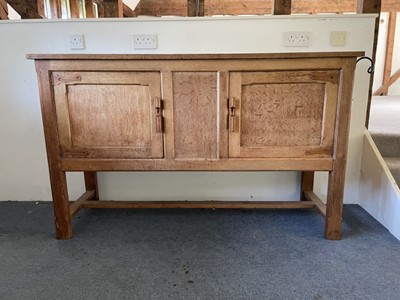 Lot 1225 - Arts and Crafts oak sideboard