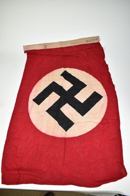 Lot 642 - Nazi N.S.D.A.P. party or civic flag, stamped on margin with Nazi Eagle, Berlin, N.S.D.A.P., 1939, 55 x 100.