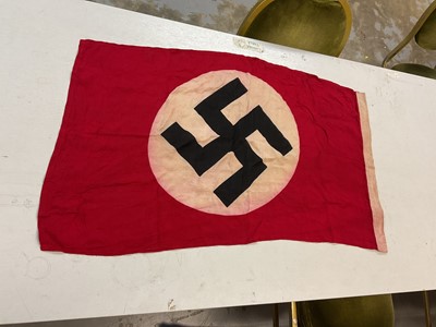 Lot 642 - Nazi N.S.D.A.P. party or civic flag, stamped on margin with Nazi Eagle, Berlin, N.S.D.A.P., 1939, 55 x 100.