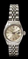 Lot 561 - Ladies' Rolex Oyster Perpetual Date stainless...