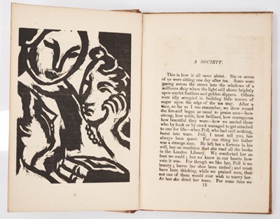 Lot 748 - Virginia Woolf - Monday or Tuesday, 1921 first edition, published by Hogarth Press, with woodcuts by Vanessa Bell, board ends