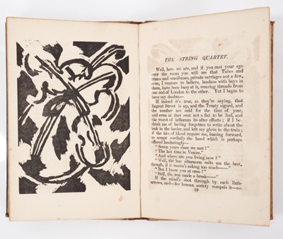 Lot 748 - Virginia Woolf - Monday or Tuesday, 1921 first edition, published by Hogarth Press, with woodcuts by Vanessa Bell, board ends