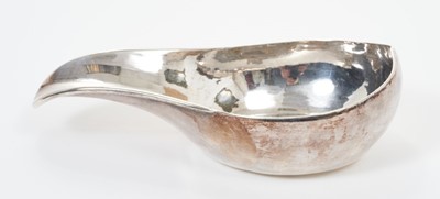 Lot 315 - Georgian white metal pap boat of traditional boat form 13.5 cm