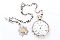 Lot 566 - Silverer open faced pocket Watches, by J. W....