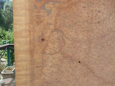 Lot 864 - Saxton Christopher: Very rare 1574 hand-coloured engraved map of Norfolk, the first map ever produced of Norfolk and believed to be the first in Saxton's series of county maps - 'Norfolciae comitat...