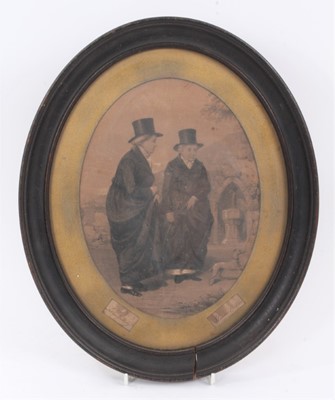 Lot 750 - Curious 19th century lithograph depicting Ms Ponsonby and Lady Butler