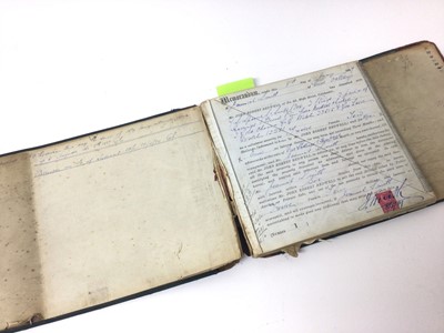 Lot 381 - Of Colchester interest, fascinating late Victorian pawnbrokers pledge accounts book for Mr John Robert Bedwell of 63 High Street, Colchester dating from 1889-1923 with details of all the pledges a...