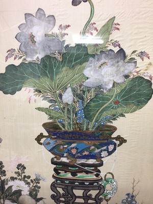 Lot 859 - Fine pair of early 20th century Chinese paintings on silk