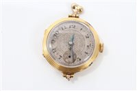 Lot 582 - 1920s ladies' gold (18k) wristWatches with...