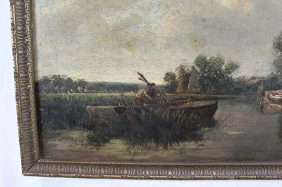 Lot 1066 - Circle of John Crome (1768-1821) oil on canvas - Thorpe River, Norwich, 36cm x 62cm, in gilt frame  
NB: see 'The Norwich School of Painters', by Harold Day, page 30-31, for a similar view