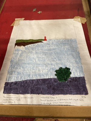 Lot 1174 - Eleonore Koch - watercolour, coastal scene, signed and dated 1976