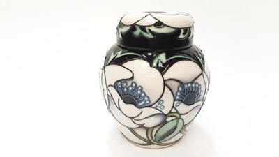 Lot 1125 - Moorcroft pottery ginger jar and cover, 11cm high, boxed