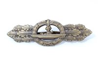 Lot 607 - Nazi U-boat Combat clasp in bronze grade with...