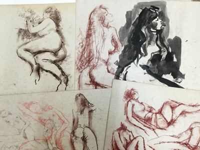 Lot 220 - Peter Collins (1923-2001) group of unframed life drawings on paper