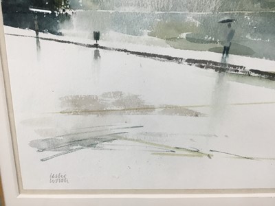 Lot 113 - Leslie Charles Worth (1923-2009) watercolour - The Serpentine in the Rain