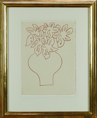 Lot 1151 - Henri Matisse (1869-1954), lithograph - Vase of Lilies II, printed by Mourlot Freres, Paris, 244 from an edition of 320, 38cm x 28cm, in glazed gilt frame