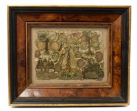 Lot 616 - Rare 17th century stumpwork panel centred by a...