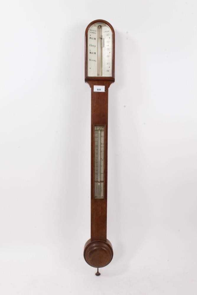 Lot 666 - Edwardian Negretti and Zambra oak cased