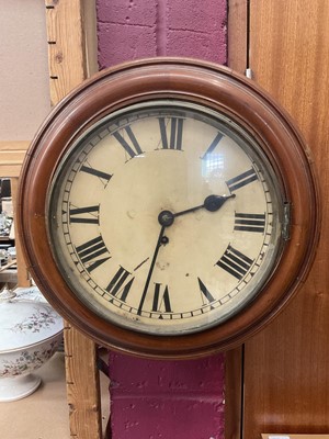 Lot 184 - Victorian mahogany cased wall clock