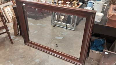 Lot 1084 - Large rosewood framed mirror.