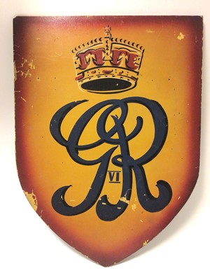 Lot 126 - H.M.King George VI Coronation display shield, 1937