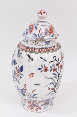 Lot 230 - 19th century Delft vase with Chinese decoration