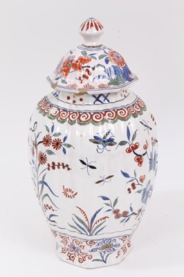 Lot 230 - 19th century Delft vase with Chinese decoration
