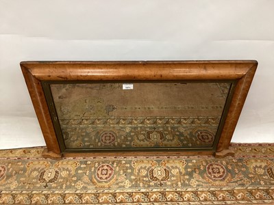 Lot 1471 - Victorian maple overmantel mirror with original plate